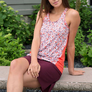 MAJAMAS EARTH floral printed racerback tank top